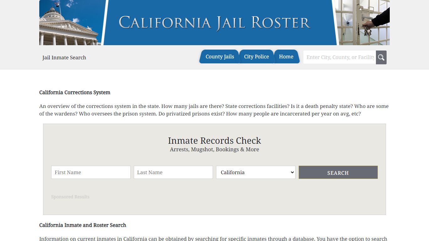 Alameda County Jail | Jail Roster Search